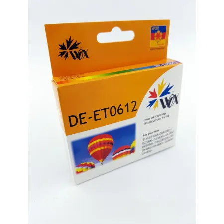 Tusz Niebieski Zamiennik Epson T0612 C13T06124010 do D68 D88 DX3800 12ml Wox