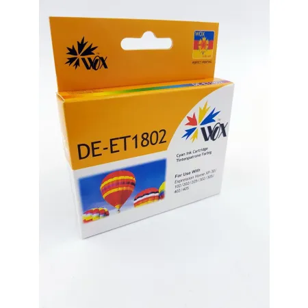 Tusz Niebieski Zamiennik Epson T1802 C13T18024010 do XP102 XP202 XP205 Wox